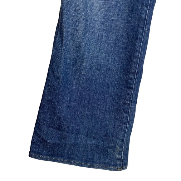 Rock and Republic Medium Blue Wash Slim Bootcut Jeans Denim 31 Crop Short Length - Picture 4 of 16